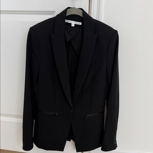 Veronica Beard Scuba Blazer Black Sz 6